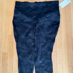 Lululemon Gray Camo Base Pace HR Crop Leggings